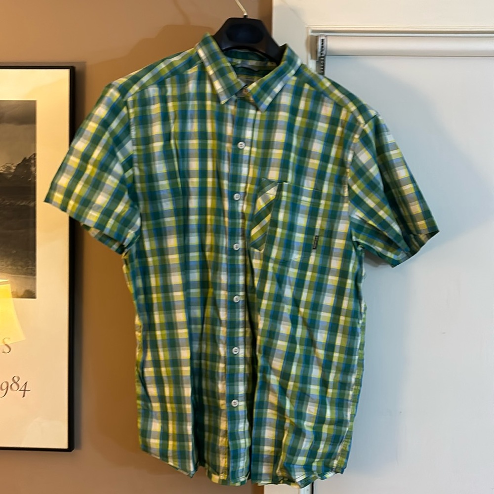 Columbia Men’s XL Omniwick Short Sleeve Button-up Plaid Shirt